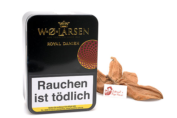 W.Ø. Larsen Royal Danish Pipe tobacco 100g Tin W.Ø. Larsen Royal Danish Pipe tobacco 100g Tin